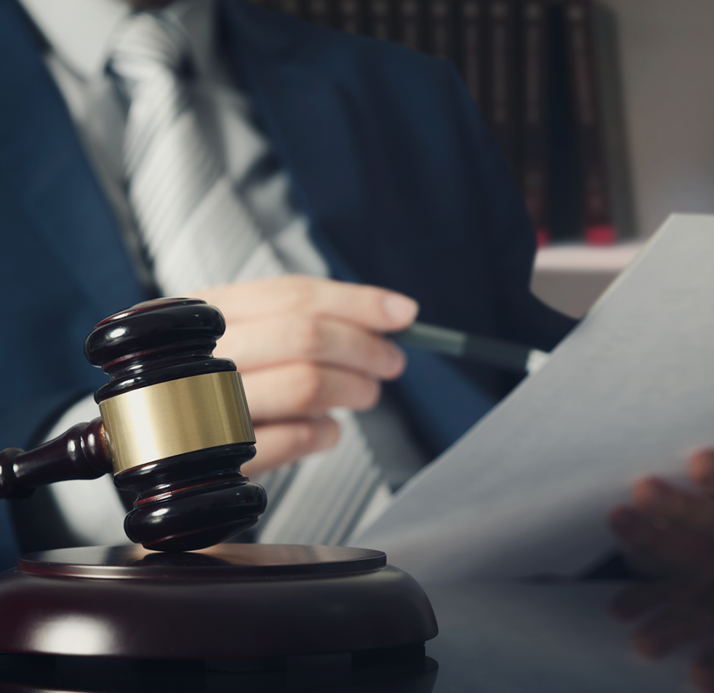 Lawyer Reviewing The Legal Document